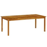 vidaXL Table de jardin 200x100x74 cm Bois d'acacia solide