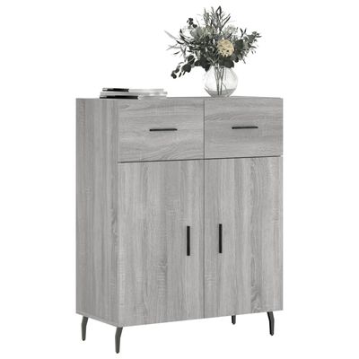 vidaXL Buffet sonoma gris 69,5x34x90 cm bois d'ingénierie