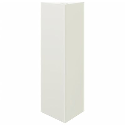 vidaXL Jardinière blanc triangulaire 30x26x75 cm acier