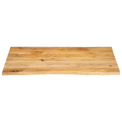 vidaXL Dessus de table à bord vivant 90x80x3,8 cm bois massif manguier