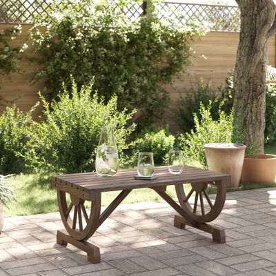 vidaXL Table basse de jardin 90x50x40 cm bois de sapin massif