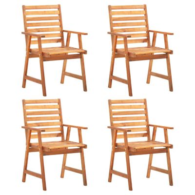 vidaXL Ensemble à manger de jardin 6 pcs Bois d'acacia solide