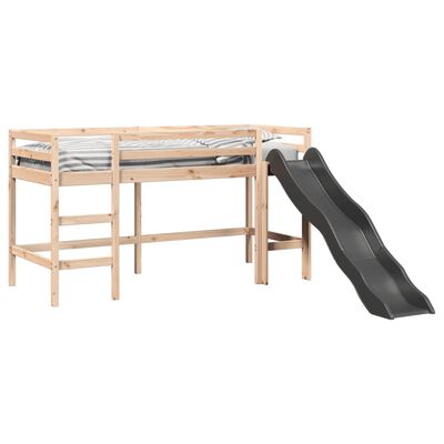 vidaXL Lit mezzanine d'enfants sans matelas 80x200 cm bois pin massif