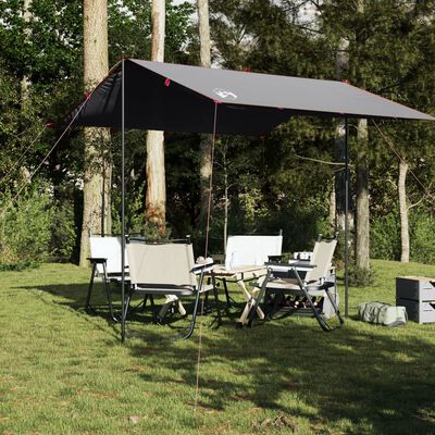 vidaXL Bâche de camping gris et orange 300x294 cm imperméable