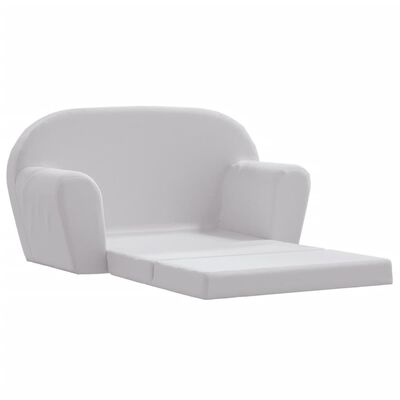 vidaXL Chaise longue pliable pour enfants gris clair