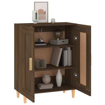 vidaXL Buffet Chêne marron 69,5x34x90 cm Bois d'ingénierie