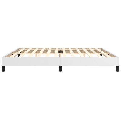 vidaXL Cadre de lit sans matelas blanc 200x200 cm similicuir