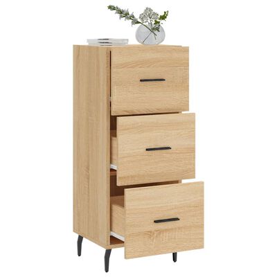 vidaXL Buffet Chêne sonoma 34,5x34x90 cm Bois d'ingénierie