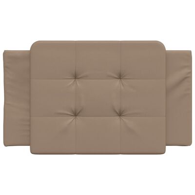 vidaXL Coussin de tête de lit cappuccino 80 cm similicuir