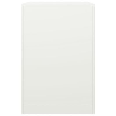 vidaXL Portant de bois de chauffage blanc 60x40x60 cm acier