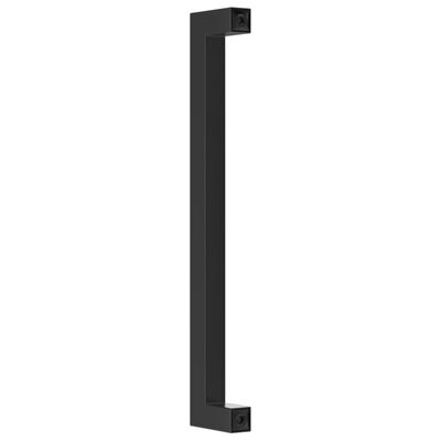 vidaXL Poignées d'armoire 5 pcs noir 192 mm acier inoxydable