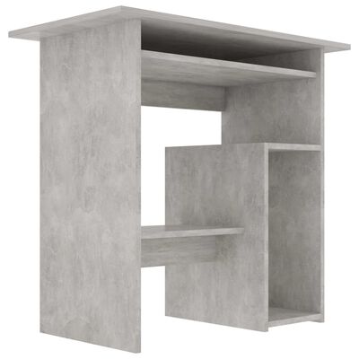 vidaXL Bureau Gris béton 80x45x74 cm Bois d’ingénierie