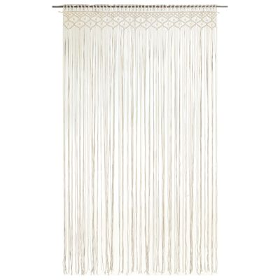 vidaXL Rideau en macramé 140x240 cm Coton