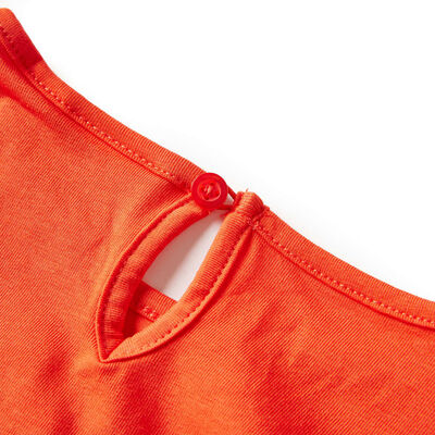 T-shirt enfants à manches longues orange foncé 140