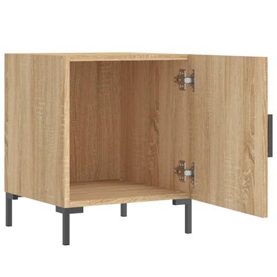 vidaXL Tables de chevet 2 pcs chêne sonoma 40x40x50 cm bois ingénierie