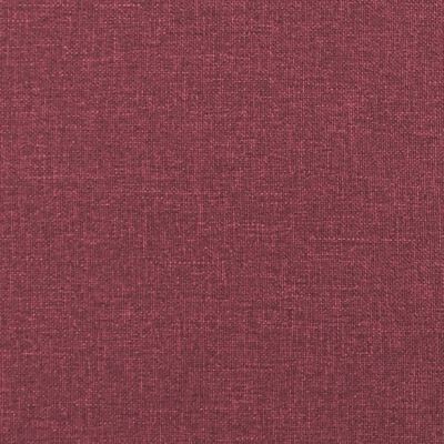 vidaXL Fauteuil inclinable électrique rouge bordeaux tissu