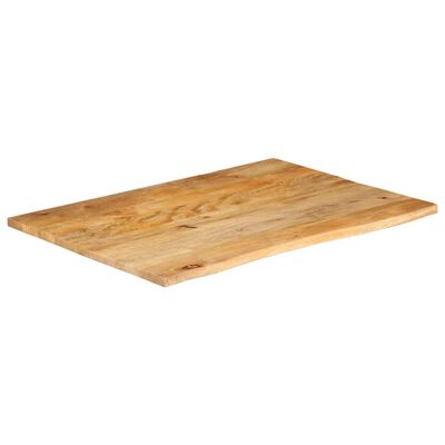 vidaXL Dessus de table à bord vivant 90x80x3,8 cm bois massif manguier