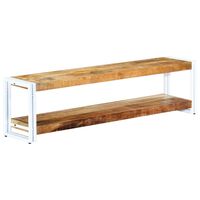 vidaXL Meuble TV 150x30x40 cm Bois massif de manguier