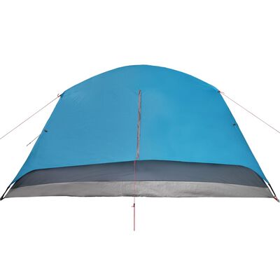 vidaXL Tente de camping avec porche 4 personnes bleu imperméable