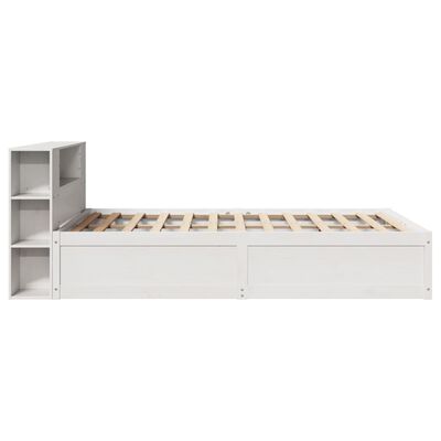 vidaXL Cadre de lit sans matelas blanc 150x200 cm bois de pin massif