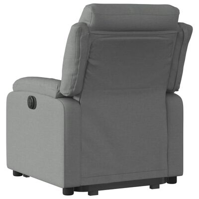 vidaXL Fauteuil inclinable électrique gris foncé tissu