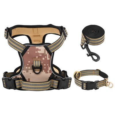 vidaXL Harnais pour chien avec laisse et collier réglables L