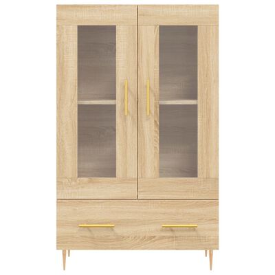 vidaXL Buffet haut chêne sonoma 69,5x31x115 cm bois d'ingénierie