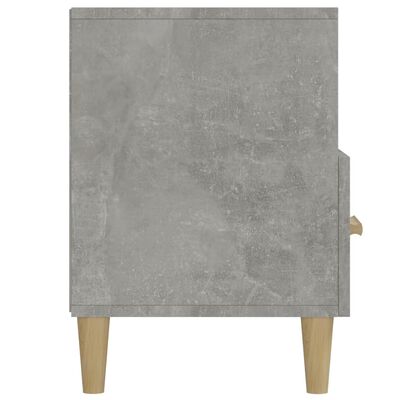 vidaXL Meuble TV gris béton 102x36x50 cm bois d'ingénierie