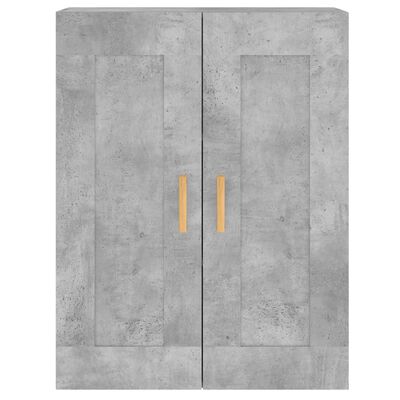 vidaXL Armoires murales 2 pcs gris béton bois d'ingénierie