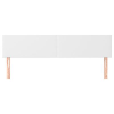 vidaXL Têtes de lit 2 pcs Blanc 80x5x78/88 cm Similicuir