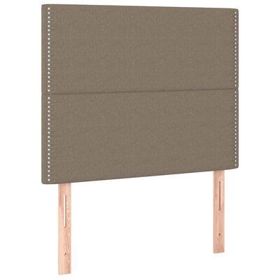 vidaXL Cadre de lit avec tête de lit Taupe 80x200 cm Tissu