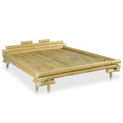 vidaXL Cadre de lit sans matelas bambou 160x200 cm