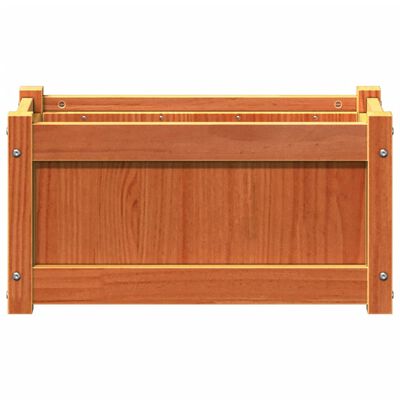 vidaXL Jardinière cire marron 60x31x31 cm bois de pin massif