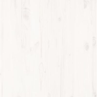 vidaXL Cadre de lit Blanc Bois massif 90x190 cm Simple