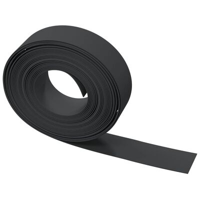 vidaXL Bordure de jardin noir 10 m 15 cm polyéthylène