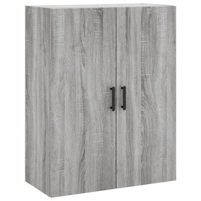 vidaXL Buffet haut Sonoma gris 69,5x34x180 cm Bois d'ingénierie