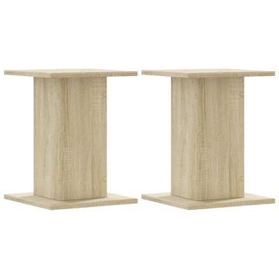 vidaXL Supports pour plantes 2 pcs chêne sonoma bois d'ingénierie