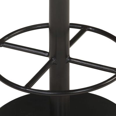 vidaXL Tabouret de bar Marron Cuir véritable