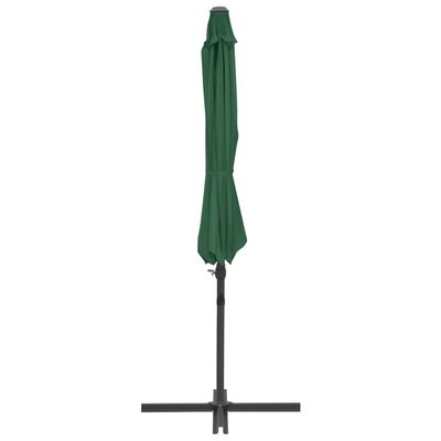 vidaXL Parasol de jardin avec base portable vert