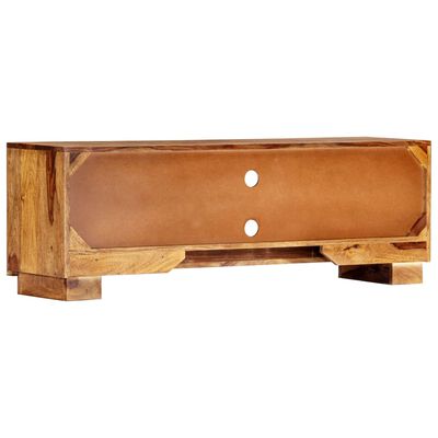 vidaXL Meuble TV 118x30x40 cm Bois de Sesham massif