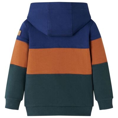 Sweat-shirt à capuche et fermeture éclair pour enfants 92