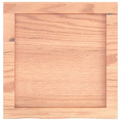 vidaXL Comptoir de salle de bain marron 40x40x(2-4) cm bois traité