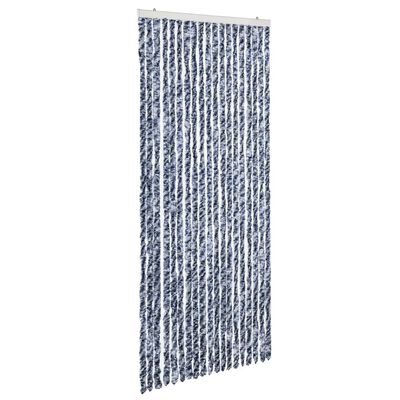 vidaXL Moustiquaire Bleu et blanc 56x200 cm Chenille