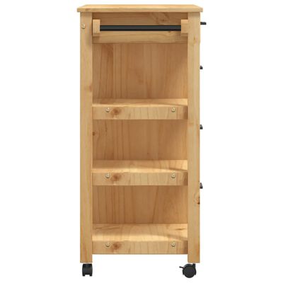 vidaXL Chariot de cuisine MONZA 84x40x90 cm bois massif de pin