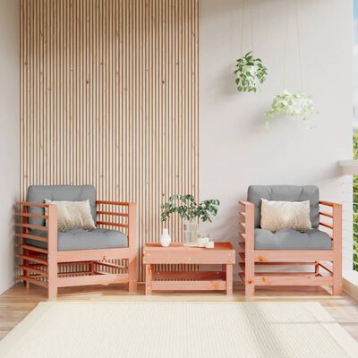 vidaXL Chaises de jardin lot de 2 cm bois massif douglas