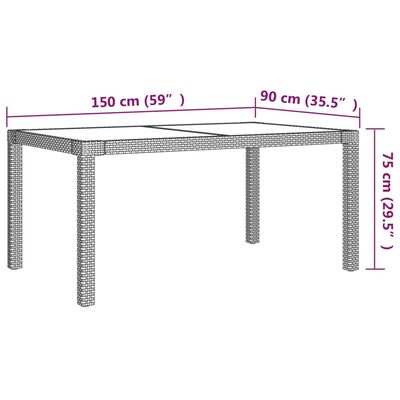 vidaXL Ensemble à manger d'extérieur 5pcs avec coussins Résine tressée