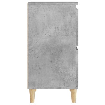 vidaXL Buffets 3 pcs gris béton 60x35x70 cm bois d'ingénierie