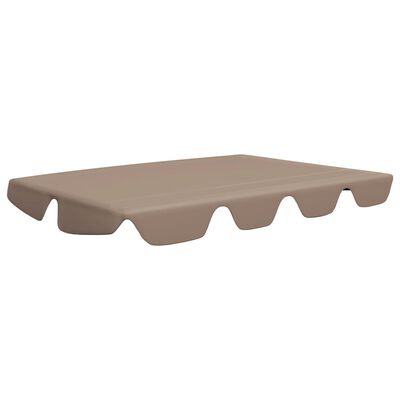 vidaXL Toit de rechange de balançoire taupe 150/130x105/70 cm