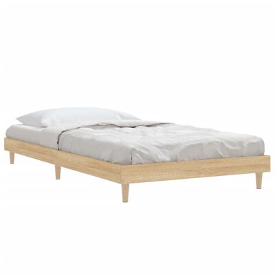 vidaXL Cadre de lit sans matelas chêne sonoma 90x200 cm