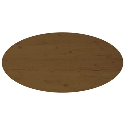 vidaXL Table basse Marron miel 110x55x45 cm Bois massif de pin